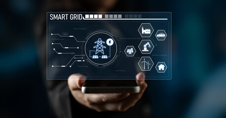 Smart grid system integrating renewable energy sources, energy storage, smart inverters, and demand response for efficient, decentralized, and modern power distribution Latch