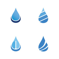 Minimal Water Wave Symbol with Dynamic Shape in Simple Vector Logo Form