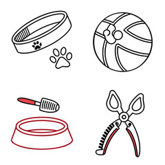 Pet Care Essentials Collection Collar Ball Bowl Brush Clippers.