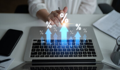 Rising interest rate reflects economic growth. Interest rate increase signals financial changes,...