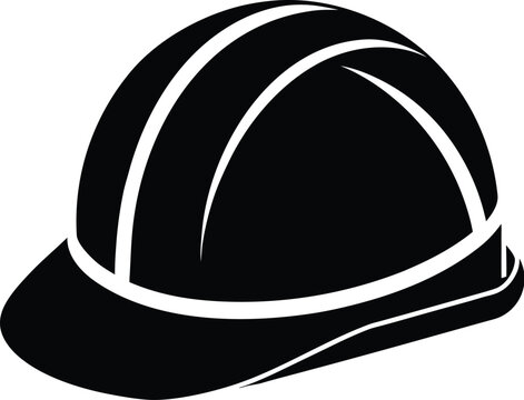 recommend clip art: Hard hat silhouette, safety helmet line art, construction gear vector, minimal workwear icon, protective equipment drawing
