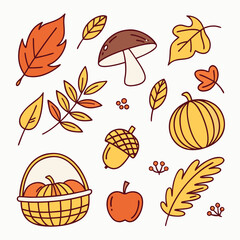 Seamless vector pattern of autumn leaves, a vibrant fall nature illustration