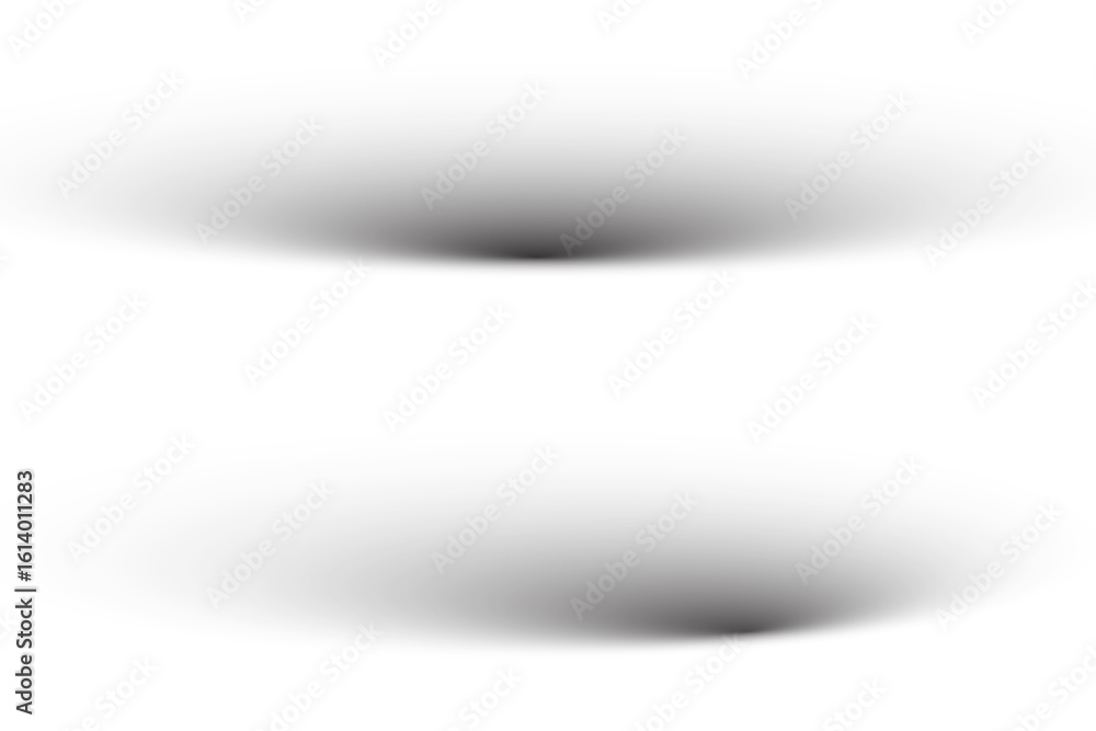 Aufkleber transparent overlay gradient blur with round circular soft shadow effect for realistic background de