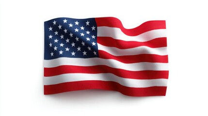 Obraz premium A red, white and blue American flag with stars