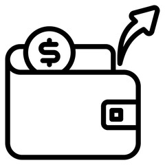Cash Flow line icon