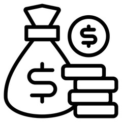 Wealth Accumulation line icon