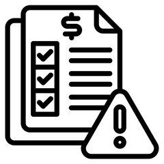 Risk Management line icon