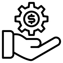 Asset Management line icon