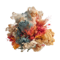 Abstract explosion of swirling colors