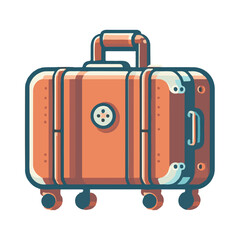 
travel suitcase illustration design