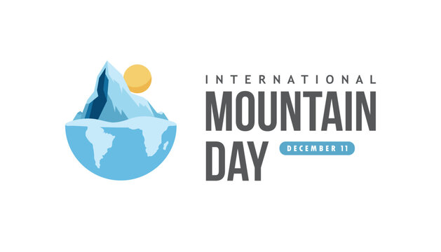 international mountain day vector concept design