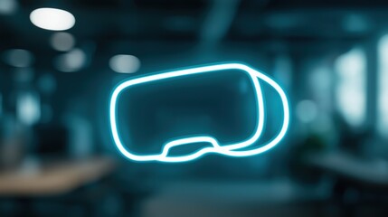 Futuristic Virtual Reality Headset Illustration