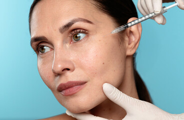 Facial Cosmetic Injectable Treatment for Skin Rejuvenation Enhancement
