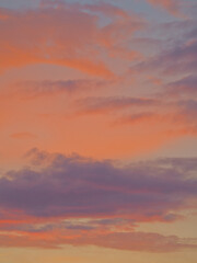 sunset in the sky