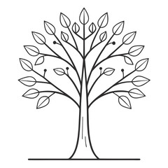 vector tree silhouette