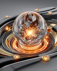 Architectural lamp, intricate, warm illumination high resolution picture