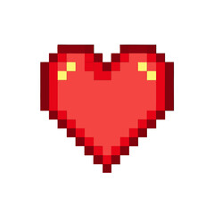 Obraz premium pixel heart pixel