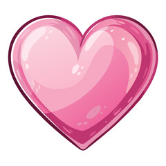 pink heart vector