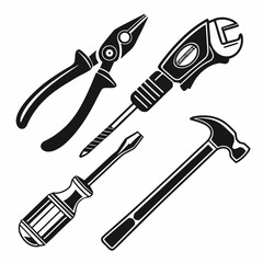 Collection of Hand Tools for Repair and Construction.