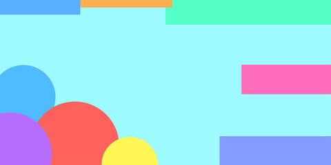 Colorful geometry shapes abstract background digital wallpaper 