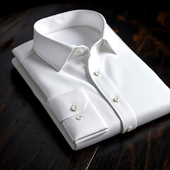 Classic Dress Shirt. Elegant Look. Shirt on a Hanger. Casual Outfit