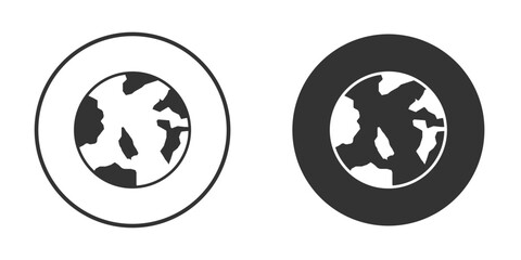 World icon illustration. Pixel vector graphics - Vector.