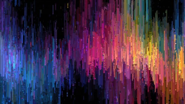 Abstract background colorful digital pixel, no logos, no brands