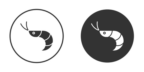 Shrimp icon illustration. Pixel vector graphics - Vector.