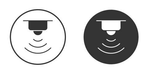 Sensor icon illustration. Pixel vector graphics - Vector.