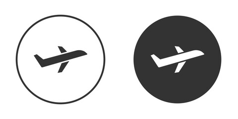 Plane icon illustration. Pixel vector graphics - Vector.