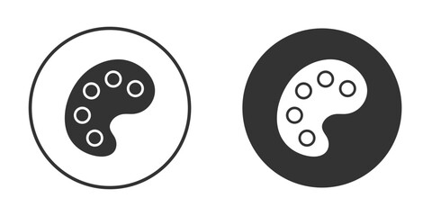 Palette icon illustration. Pixel vector graphics - Vector.