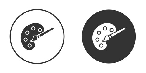 Palette icon illustration. Pixel vector graphics - Vector.