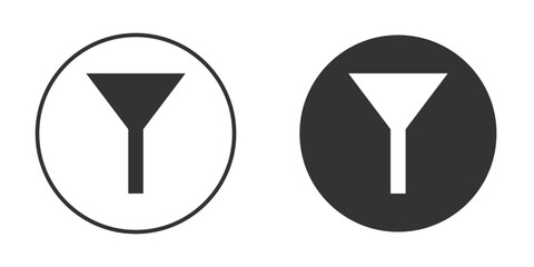 Filter icon illustration. Pixel vector graphics - Vector.