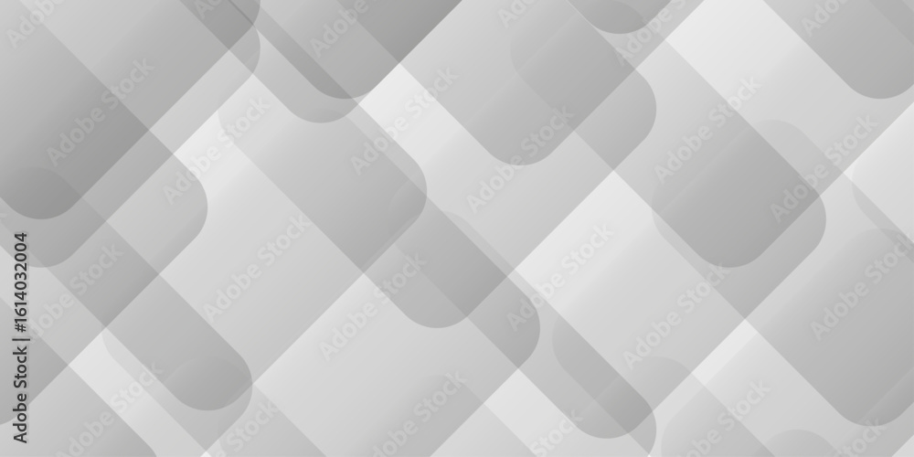 Poster modern abstract white background design with layers of textured white transparent material, minimal 