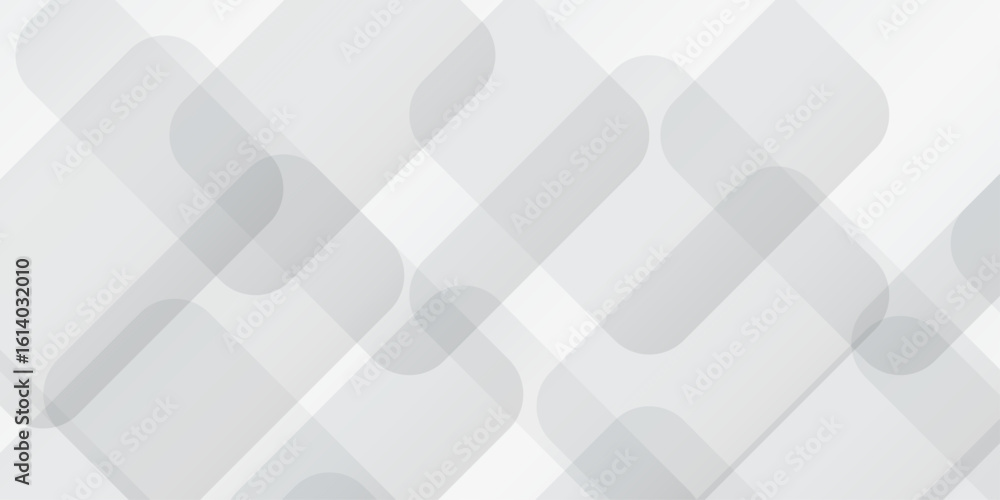 Poster modern abstract white background design with layers of textured white transparent material, minimal 