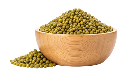 Isolated Bowl of Mung Beans