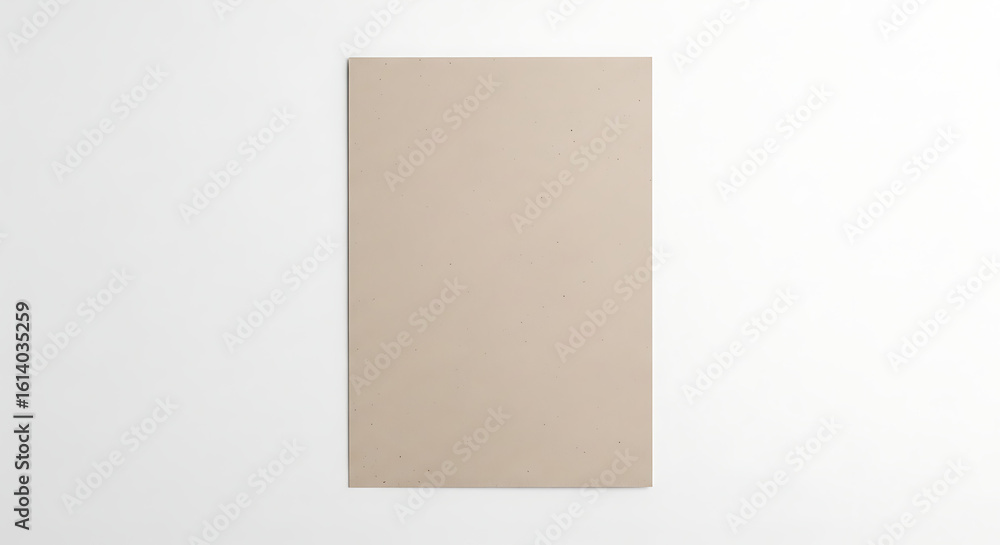 Aufkleber a rectangular beige object with small holes on a white background in a studio setting light ai gener