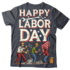 The image features a versatile t-shirt design concept, showcasing a black blank clothing template suitable for a fashion illustration or vector print