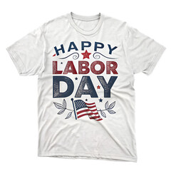 Fashion vector illustration of a men's casual t-shirt design with a label template for clothing advertisements