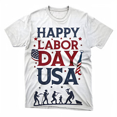 A blank cotton t-shirt template is ready for a vector clothing design or an artistic print illustration