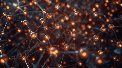 Interconnected Network of Glowing Nodes