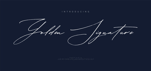 Signature Elegant Branding Typeface. Handwritten Script Editable Text Effect Template . vector illustration 
