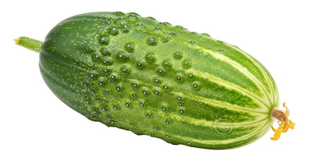 Isolated Fresh Cucumber