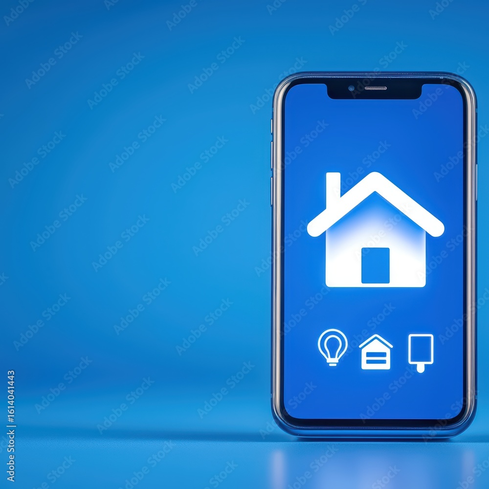 Poster mobile application interface for smart home control system