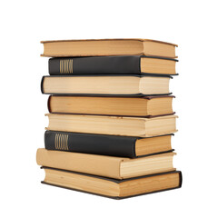 Fototapeta premium Stacked Vintage Books: Classic, Scholarly, and Timelessly Inspiring