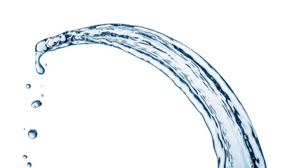 Isolated Blue Water Splash