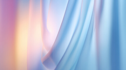 Abstract Pastel Fabric Drapes with Blurred Shadows