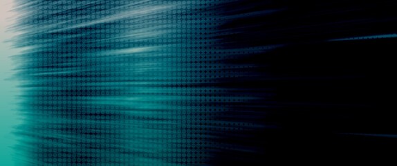 Obraz premium dark blue and green abstract background with motion blur and halftone texture