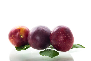 Blushed stone fruits emphasis on the texture of the peel