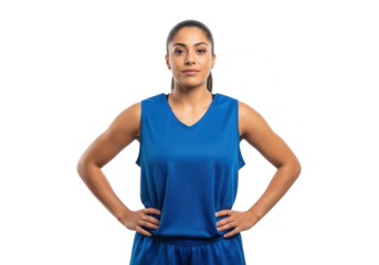 Confident Female Basketball Player